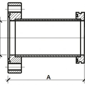 Adaptateur CF-ISO - Inox